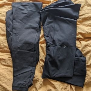 Size 10-12 Black High-Waisted Lulu Lemon Leggings